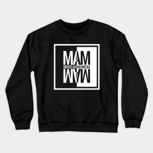 MAM Stylized Black Crewneck Sweatshirt